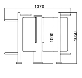 Low height turnstile wano