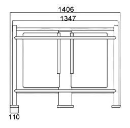 Low height turnstile wano
