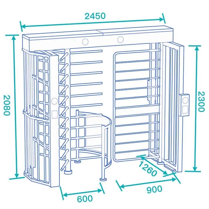 wymiary bramka wysoka wano