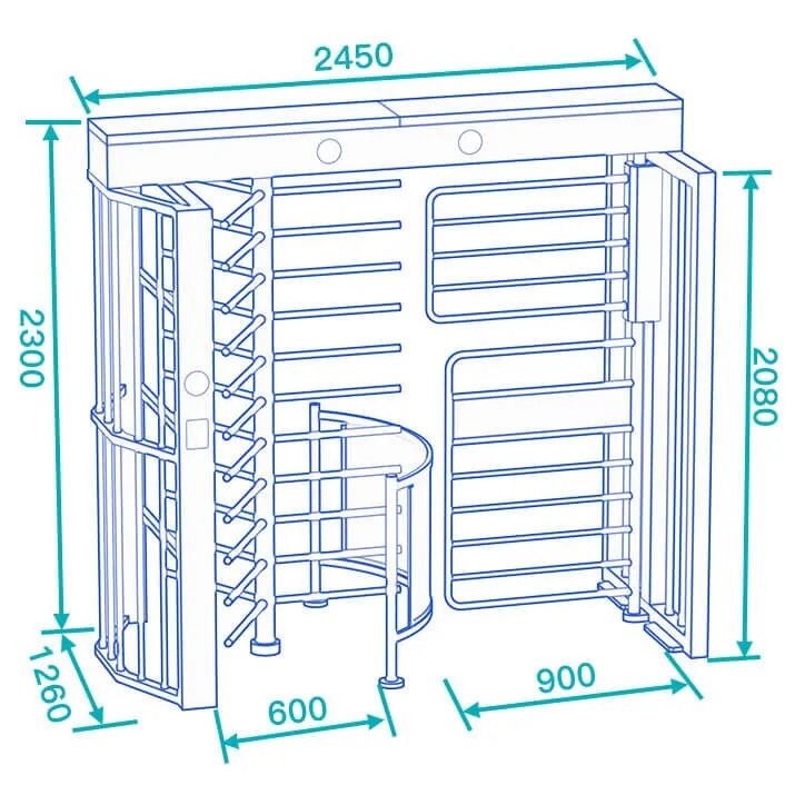 wymiary bramka wysoka wano
