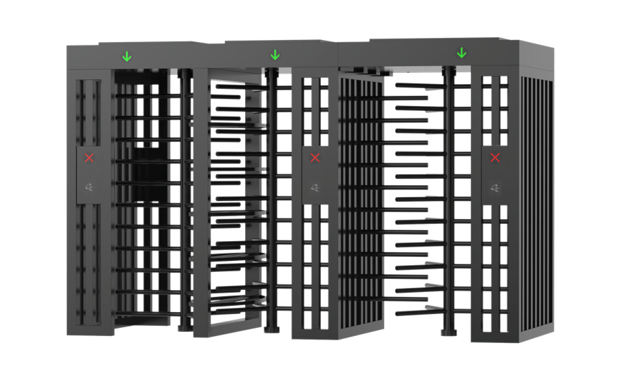 Triple full height turnstile BW-403FS BLACK wano