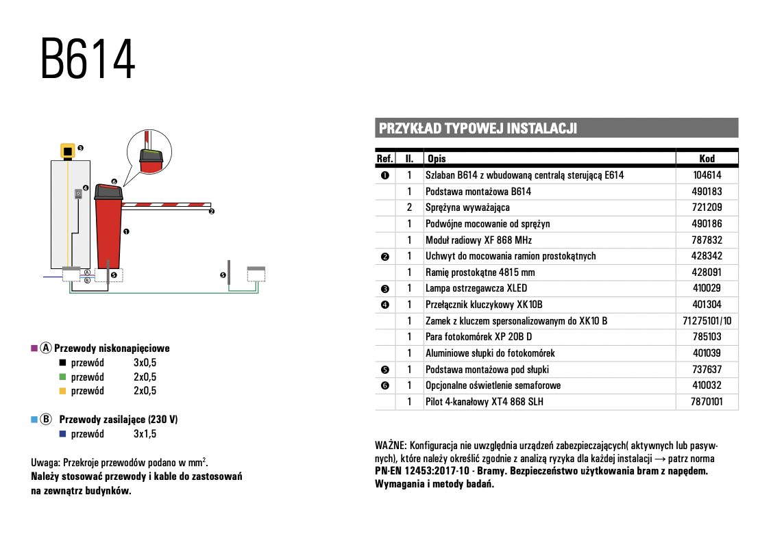 instalacja szlaban wano
