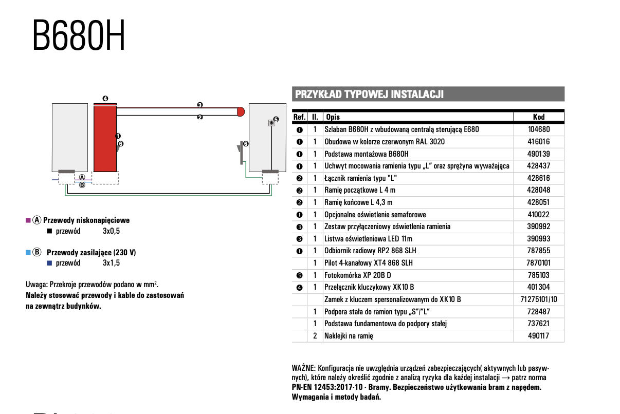 instalacja szlaban wano
