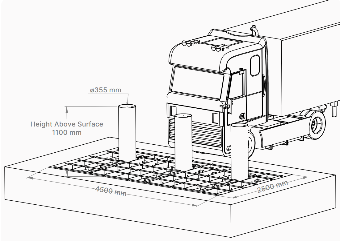 Bollard stały FXB-CT DEFENDER wano