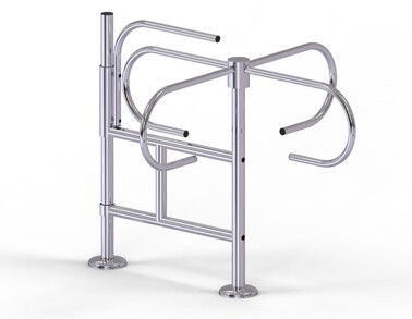 Turnstile with anti-panic system wano